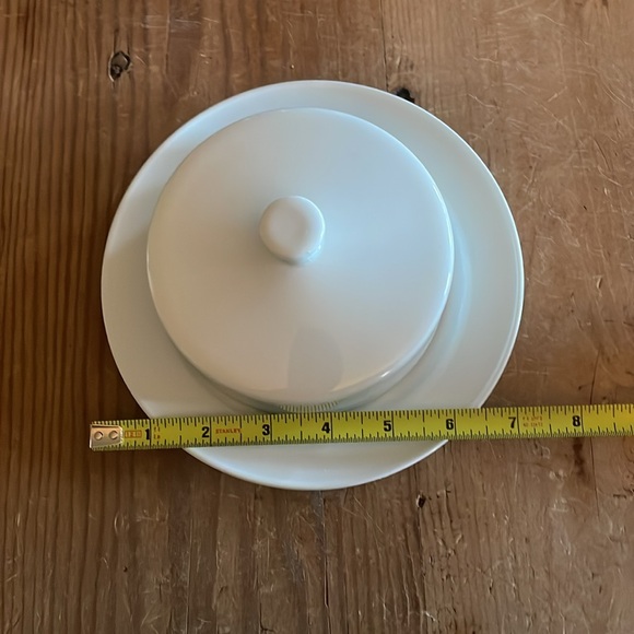 Beautiful White German Made Butter Dish - Picture 6 of 10